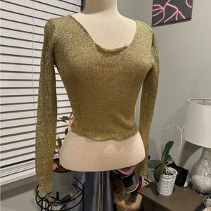 Elegant Gold Women's Blouse